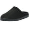 Alpine Swiss Wide Mens Fleece Clog Slippers – Black
