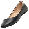 Alpine Swiss Pierina Womens Classic Round Toe Ballet Flats Work Slip On Shoes – Black