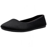 Alpine Swiss Pierina Womens Classic Round Toe Ballet Flats Work Slip On Shoes – Jersey Black