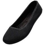 Alpine Swiss Pierina Womens Classic Round Toe Ballet Flats Work Slip On Shoes – Jersey Black
