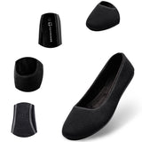 Alpine Swiss Pierina Womens Classic Round Toe Ballet Flats Work Slip On Shoes – Jersey Black