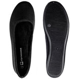 Alpine Swiss Pierina Womens Classic Round Toe Ballet Flats Work Slip On Shoes – Jersey Black
