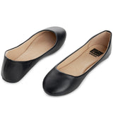 Alpine Swiss Pierina Womens Classic Round Toe Ballet Flats Work Slip On Shoes – Black