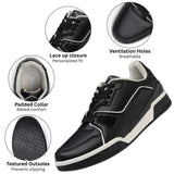 Alpine Swiss Remy Mens Fashion Sneakers Low Top Casual Comfortable Tennis Shoes – Black