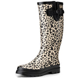Izzy tall rain boots - Leopard