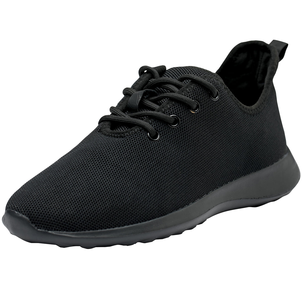 Alpine Swiss Mens Knit Fashion Sneakers Lightweight Athletic Walking Tennis Shoes – Black