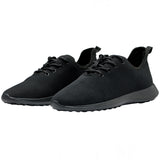 Alpine Swiss Mens Knit Fashion Sneakers Lightweight Athletic Walking Tennis Shoes – Black