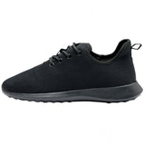 Alpine Swiss Mens Knit Fashion Sneakers Lightweight Athletic Walking Tennis Shoes – Black