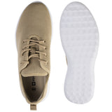 Alpine Swiss Mens Knit Fashion Sneakers Lightweight Athletic Walking Tennis Shoes – Khaki