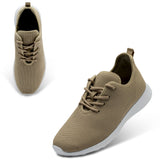 Alpine Swiss Mens Knit Fashion Sneakers Lightweight Athletic Walking Tennis Shoes – Khaki