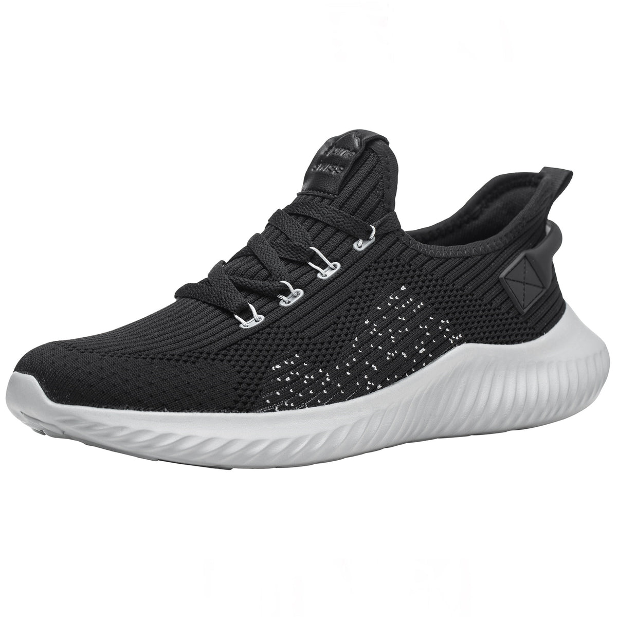 Alpine Swiss Ryan Mens Fashion Sneakers Lightweight Athletic Casual Tennis Shoes – Black