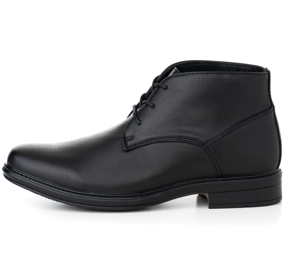 Alpine Swiss Mens Ankle Boots Dressy Casual Leather Lined Dress Shoes Lace up – Black