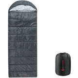 Alpine Swiss Sleeping Bag Adult Waterproof All Season Camping Backpacking Hiking – Gray