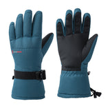 Alpine Swiss Mens Waterproof Gauntlet Ski Gloves Winter Sport Snow Board Windproof – Blue