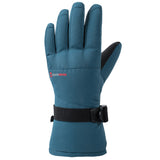 Alpine Swiss Mens Waterproof Gauntlet Ski Gloves Winter Sport Snow Board Windproof – Blue