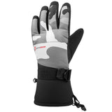 Alpine Swiss Mens Waterproof Gauntlet Ski Gloves Winter Sport Snow Board Windproof – Camo