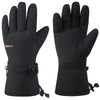 Alpine Swiss Mens Waterproof Gauntlet Ski Gloves Winter Sport Snow Board Windproof – Black