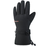 Alpine Swiss Mens Waterproof Gauntlet Ski Gloves Winter Sport Snow Board Windproof – Black