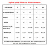 Alpine Swiss Mens Waterproof Ski Jacket Snowboarding Winter Snow Coat Raincoat – Black Charcoal