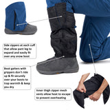 Alpine Swiss Mens Insulated Snow Bib Overalls Waterproof Ski Snowboard Pants – Blue