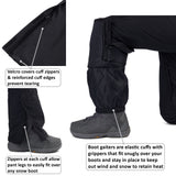 Alpine Swiss Mens Waterproof Snowboard Ski Snow Pants with Removeable Suspenders – Black