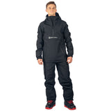 Alpine Swiss Men Anorak Snowboard Jacket Waterproof Windproof Winter Sport Shell – Black
