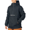 Alpine Swiss Men Anorak Snowboard Jacket Waterproof Windproof Winter Sport Shell – Black