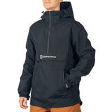 Alpine Swiss Men Anorak Snowboard Jacket Waterproof Windproof Winter Sport Shell – Black