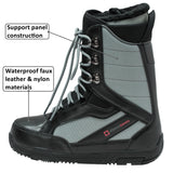 Alpine Swiss Men's Snowboard Boots – Gray