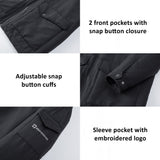 Alpine Swiss Mens Sherpa Lined Parka Hooded Winter Coat Cargo Utility Jacket – Black
