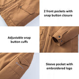 Alpine Swiss Mens Sherpa Lined Parka Hooded Winter Coat Cargo Utility Jacket – Tan