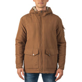 Alpine Swiss Mens Sherpa Lined Parka Hooded Winter Coat Cargo Utility Jacket – Tan