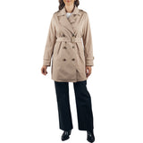 Alpine Swiss Siena Women Rain Jacket Waterproof Trench Coat Lightweight Raincoat – Khaki