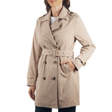 Alpine Swiss Siena Women Rain Jacket Waterproof Trench Coat Lightweight Raincoat – Khaki