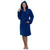 Alpine Swiss Stacy Women Hooded Bathrobe Cotton Terry Cloth Robe for Women Super – Blue
