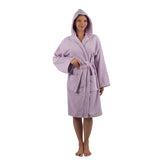 Alpine Swiss Stacy Women Hooded Bathrobe Cotton Terry Cloth Robe for Women Super – Lilac
