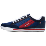 Alpine Swiss Mens Retro Sneakers Euro Vintage Inspired Low Top Shoes Suede Trim – Navy