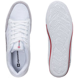 Alpine Swiss Mens Retro Sneakers Euro Vintage Inspired Low Top Shoes Suede Trim – White