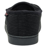 Alpine Swiss Wide Mens Slippers Steve Moccasin House Shoes Memory Foam Insole – Black