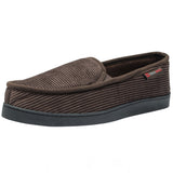 Alpine Swiss Wide Mens Slippers Steve Moccasin House Shoes Memory Foam Insole – Brown