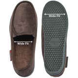 Alpine Swiss Wide Mens Slippers Steve Moccasin House Shoes Memory Foam Insole – Brown