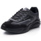 Alpine Swiss Stuart Mens Chunky Sneakers Retro Platform Dad Tennis Shoes – Black