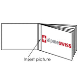 Alpine Swiss Set of 2 Wallet Inserts 6 Pages Credit Card Holder Picture Windows – Clear