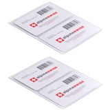 Alpine Swiss Set of 2 Hipster Wallet Plastic Inserts 6 Page Picture Card Holders – Clear