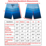 Alpine Swiss Mens Swim Shorts Beach Trunks Boardshorts Volley Shorts Quick Dry – Blue Boardshort