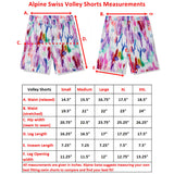 Alpine Swiss Mens Swim Shorts Beach Trunks Boardshorts Volley Shorts Quick Dry – Floral Volley Short