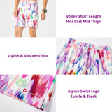 Alpine Swiss Mens Swim Shorts Beach Trunks Boardshorts Volley Shorts Quick Dry – Floral Volley Short