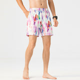 Alpine Swiss Mens Swim Shorts Beach Trunks Boardshorts Volley Shorts Quick Dry – Floral Volley Short
