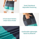 Alpine Swiss Mens Swim Shorts Beach Trunks Boardshorts Volley Shorts Quick Dry – Gray Green Boardshort