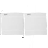 Alpine Swiss 100% Cotton 2 Piece Towel Set Soft Absorbent Face Hand Bath Towels – White